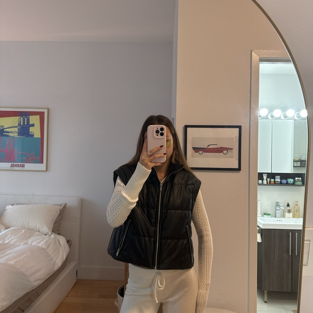 Zara leather vest
